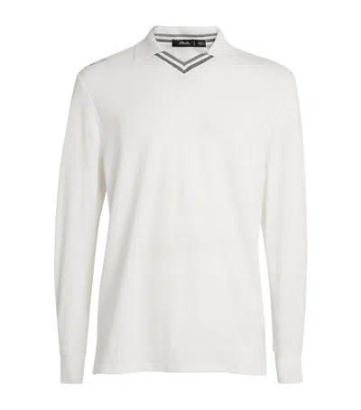 Shop Ralph Lauren Rlx  Luxe-stretch Polo Shirt In White