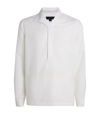 Shop Sease Linen-cotton Shirt In White