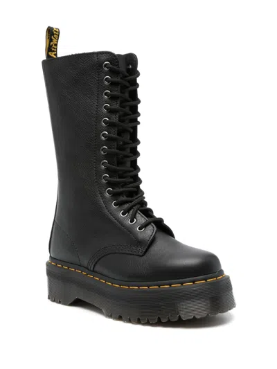 Shop Dr. Martens' 1b99 Quad Leather Boots In Black