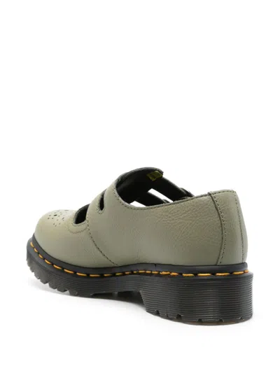 Shop Dr. Martens' 8065 Mary Jane Leather Shoes In Green