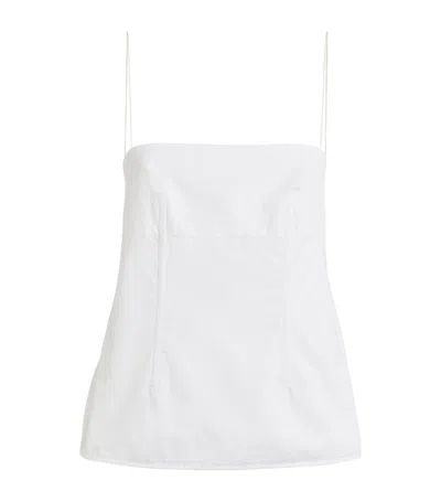 Shop Carven Square-neck Cami Top In White