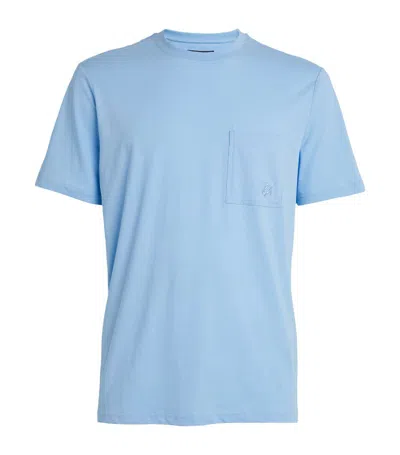 Shop Vilebrequin Organic Cotton T-shirt In Blue