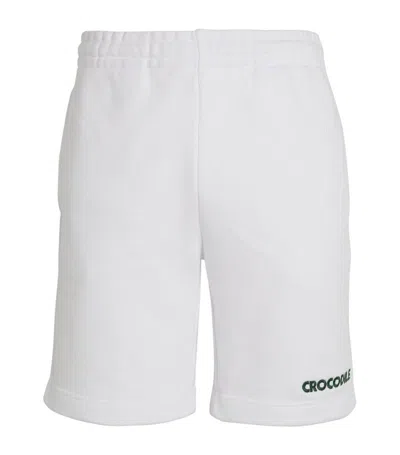Shop Lacoste Cotton Shorts In White