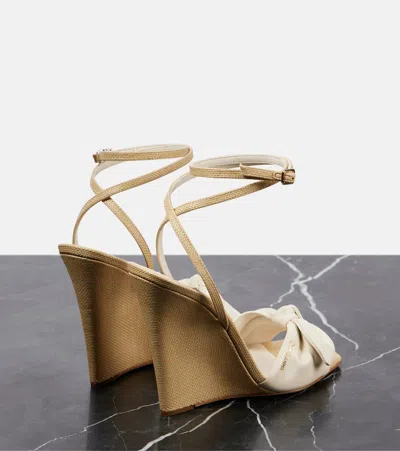 Shop Jimmy Choo Richelle 110 Leather Sandals In White