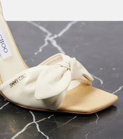 Jimmy Choo Richelle 110 Leather Sandals In White