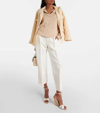 Jimmy Choo Richelle 110 Leather Sandals In White