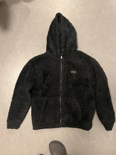 Pre-owned Number N Ine Number Nine Fur Hoodie In Black