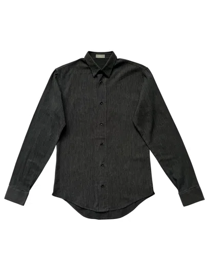 DIOR X HEDI SLIMANE Pre-owned 2005 Dior Hedi Slimane Stripes Shirt In Black