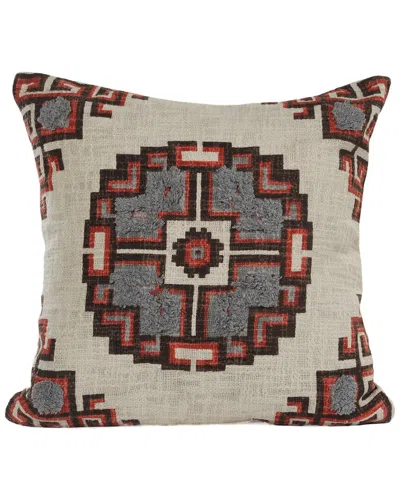 Shop Lr Home Rustic Medallion Throw Pillow In Brown