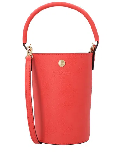 Shop Longchamp Épure Xs Leather Crossbody In Red
