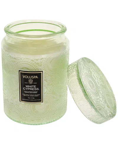 Voluspa White Cypress - Large By  For Unisex - 18 oz Candle