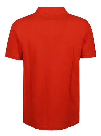Shop Vilebrequin Short Sleeve Washed Polo Shirt In Arancio Tramonto