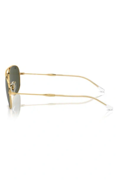 Ray Ban Ray-ban Bain Bridge 57mm Pillow Aviator Sunglasses In Gold Flash