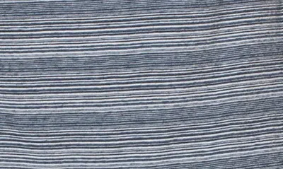 Shop Liverpool Los Angeles Stripe Short Sleeve Henley In White Blue Multi