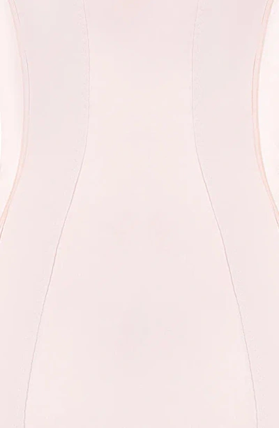 Mistress Rocks Cold Shoulder Long Sleeve Minidress In Peach