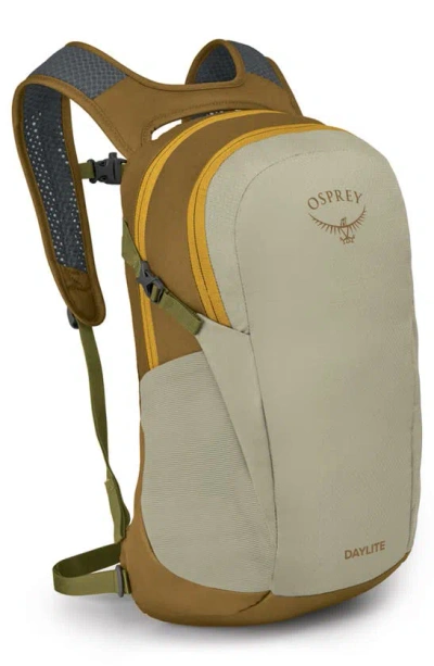 Shop Osprey Daylite Backpack In Meadow Grey/ Histosol Brown