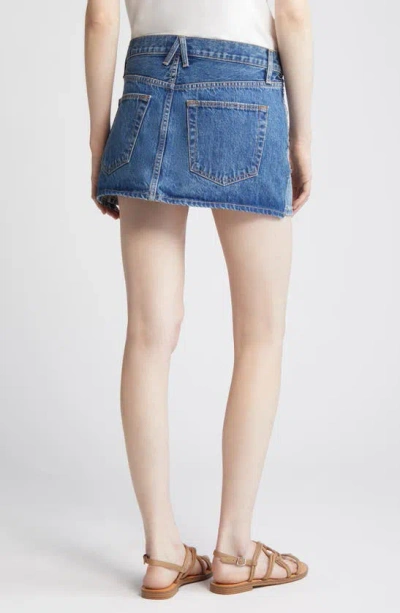 Shop Slvrlake Re-work Denim Miniskirt In Great Divide