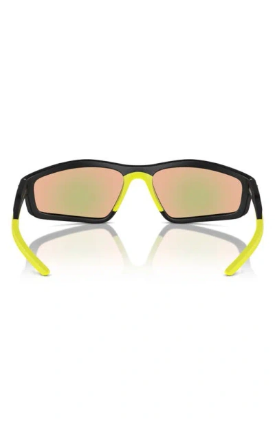 Scuderia Ferrari 64mm Oversize Irregular Sunglasses In Black Green