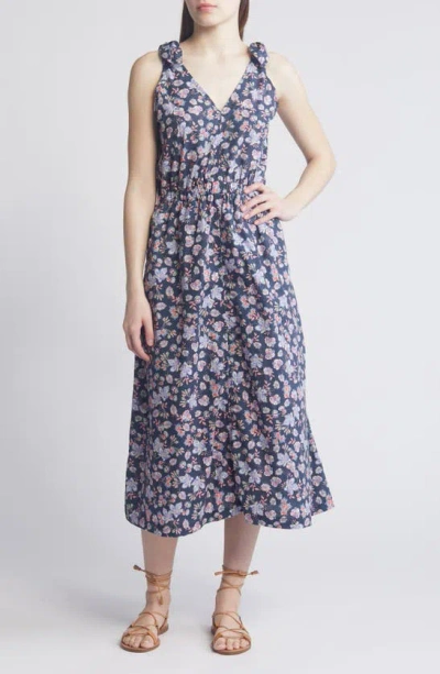 Shop Nation Ltd Marcela Floral Print Sleeveless Sundress In Midsummer