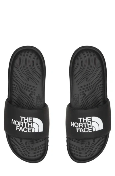 Shop The North Face Never Stop Cush Slide Sandal In Tnf Black/ Tnf Black