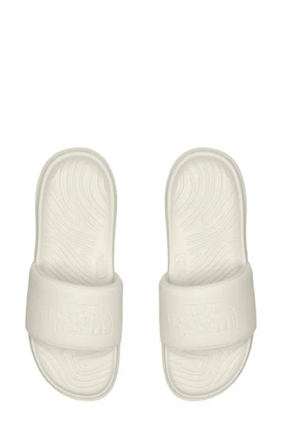 Shop The North Face Never Stop Cush Slide Sandal In White Dune/ White Dune