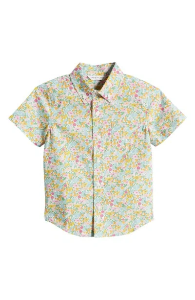 Shop Janie And Jack X Liberty London Kids' Poppy Daisy Floral Print Cotton Shirt In Poppy Daisy Multi