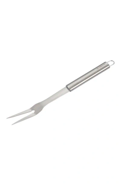 Shop Le Creuset The Outdoor Two-pronged Fork In Stainless Steel