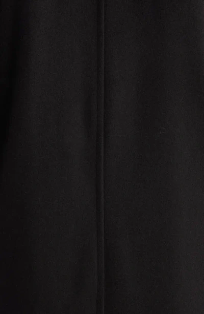Shop Hart Schaffner Marx Macbeth Wool Blend Coat With Bib In Black
