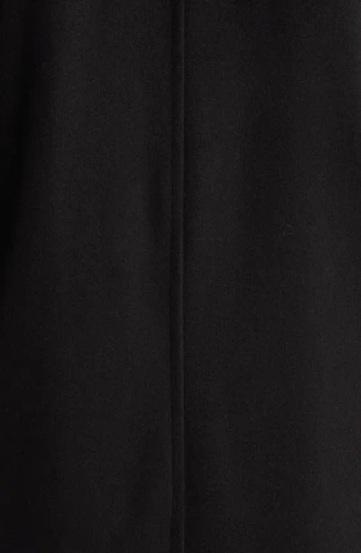 Hart Schaffner Marx Macbeth Wool Blend Coat With Bib In Black