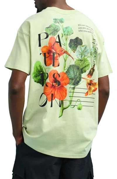 Shop Paterson Flowers Pocket Graphic T-shirt In Mint
