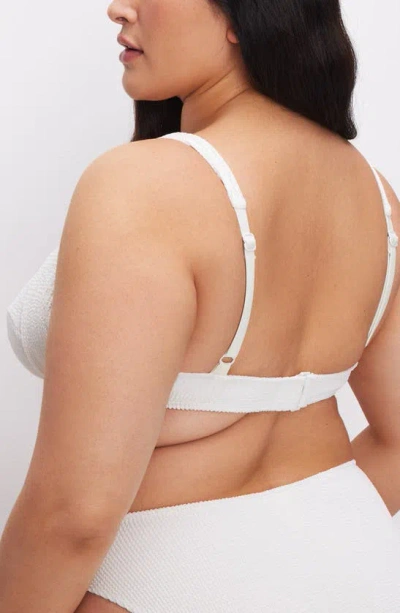 Good American Always Fit Underwire Bikini Top In Cloud White001