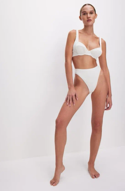 Good American Always Fit Underwire Bikini Top In Cloud White001