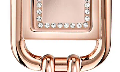 Ted Baker London Iconic Leather Strap Watch, 8mm X 12mm In Pink