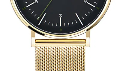 Shop Ted Baker Timeless Mesh Bracelet Watch In Goldone