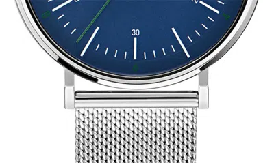 Shop Ted Baker Timeless Mesh Bracelet Watch In Stainless Steel