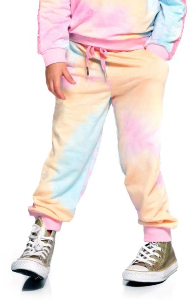 Shop Truly Me Kids' Tie Dye Joggers In Pink Multi