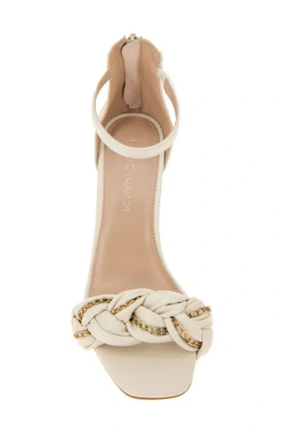 Shop Bcbgeneration Isabel Ankle Strap Sandal In Bianca