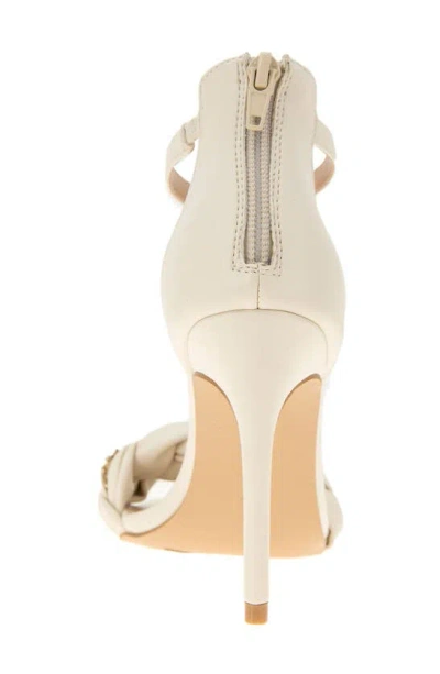 Shop Bcbgeneration Isabel Ankle Strap Sandal In Bianca