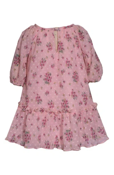 Shop Iris & Ivy Dot Floral Dress In Pink