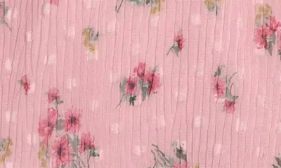 Shop Iris & Ivy Dot Floral Dress In Pink