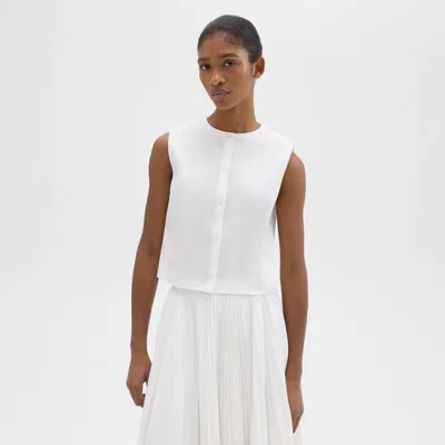 Shop Theory Shell Top In Good Cotton In White