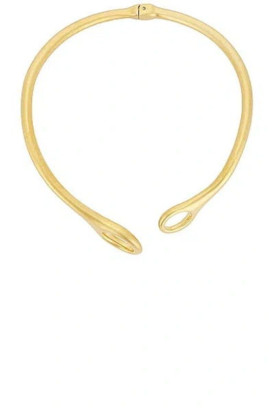 Shop Tom Ford Torque Necklace In Vintage Gold