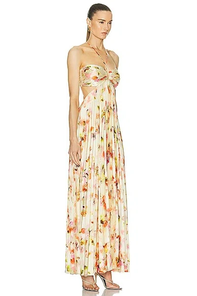 Shop A.l.c Moira Dress In Pale Peach Multi