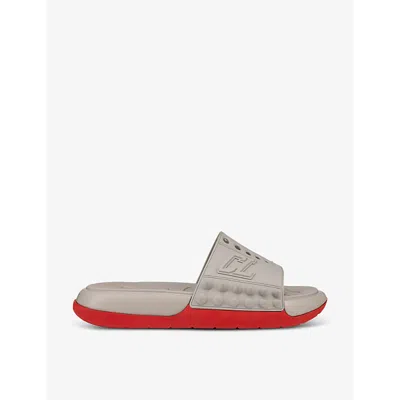 Christian Louboutin Take It Easy Slides In Goose