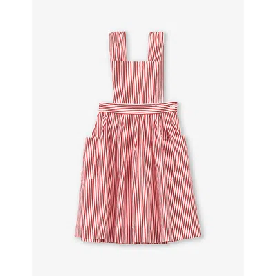 Shop Caramel Girls Cotton Red Stripe Kids Peppermint Cotton Dress 3 Years -