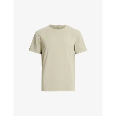 Shop Allsaints Men's Herb Green Bodega Stretch-cotton Jersey T-shirt