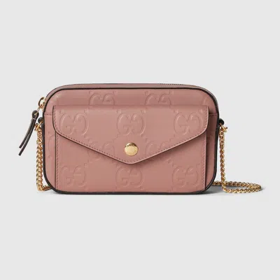 Shop Gucci Gg Super Mini Shoulder Bag In Pink