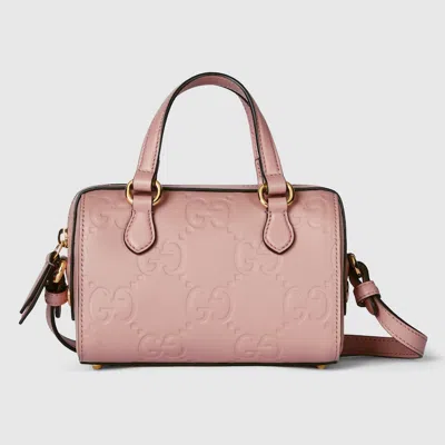 Shop Gucci Gg Super Mini Top Handle Bag In Pink