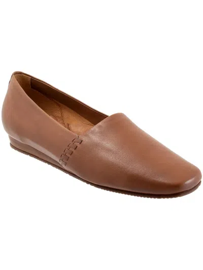 Shop Softwalk Vale Womens Leather Slip On Oxfords In Brown