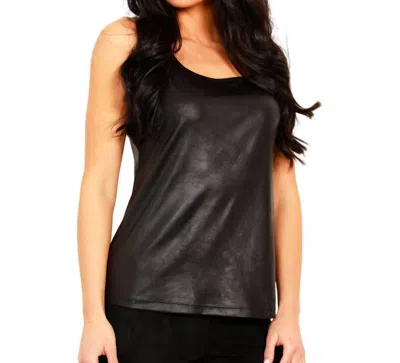 Shop Angel Apparel Vegan Suede Tank In Black